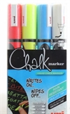 UNI marker Chalk 1,8mm/2,5mm, sæt med 4 farver, med rund spids